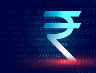 Digital Indian Rupee Icon 